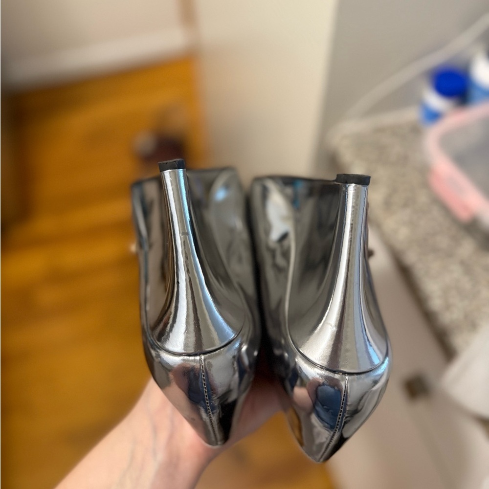 Theory metallic Mary Jane wedges - Picture 5 of 5